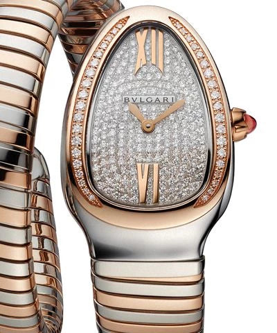 Bulgari Serpenti Quartz Gemstones 35mm