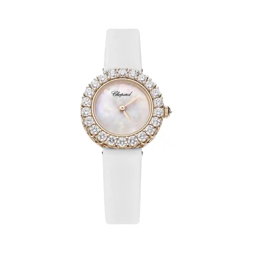Chopard L'Heure Du Diamant 13A178-5317 Mother of pearl Dial Rose Gold 26mm Watch