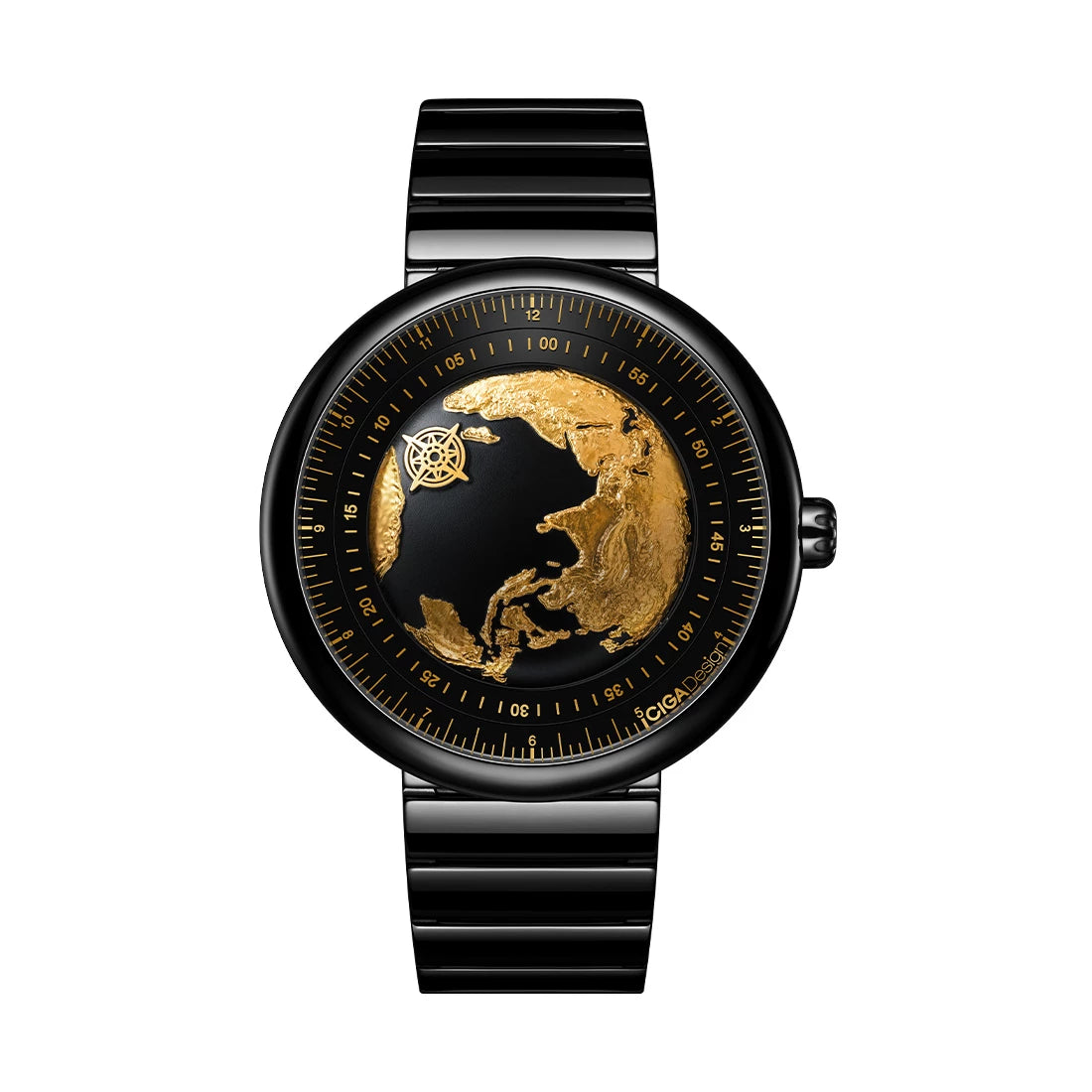 CIGA Design Blue Planet Automatic Zwart 46 mm