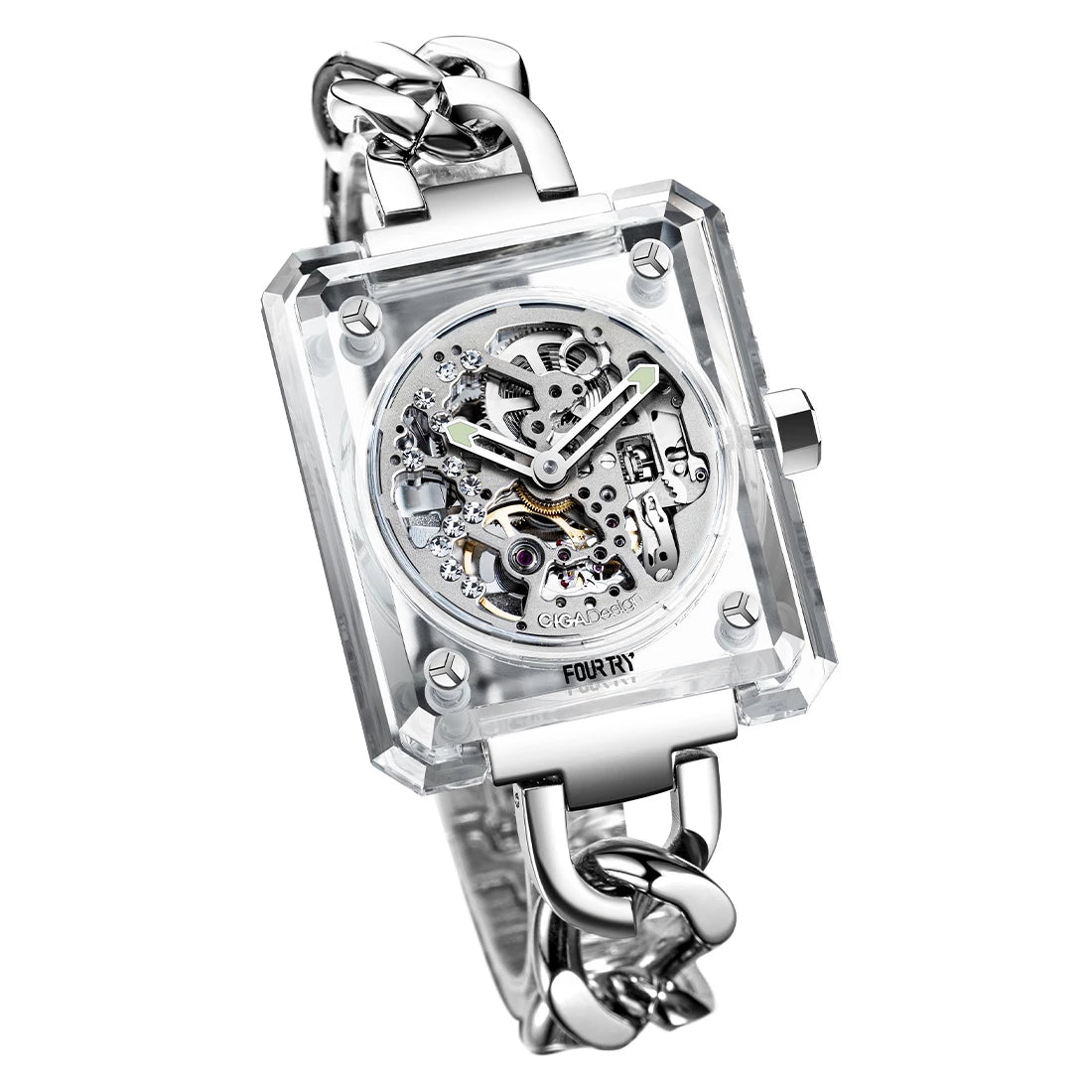 CIGA Design Crystal Love Automatic Silver 43mm
