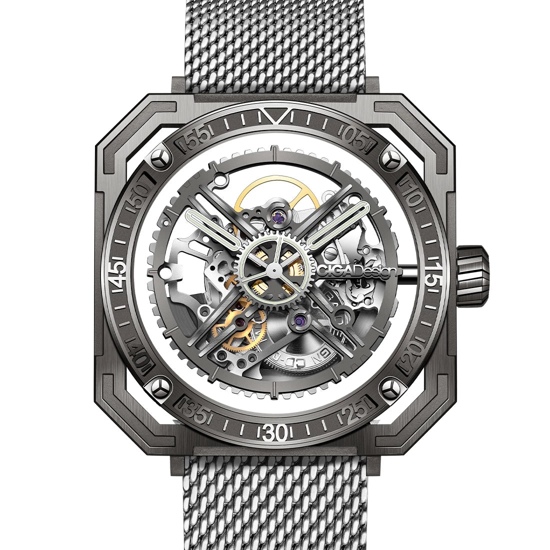 CIGA Design Magician Automatic Zilver 46 mm