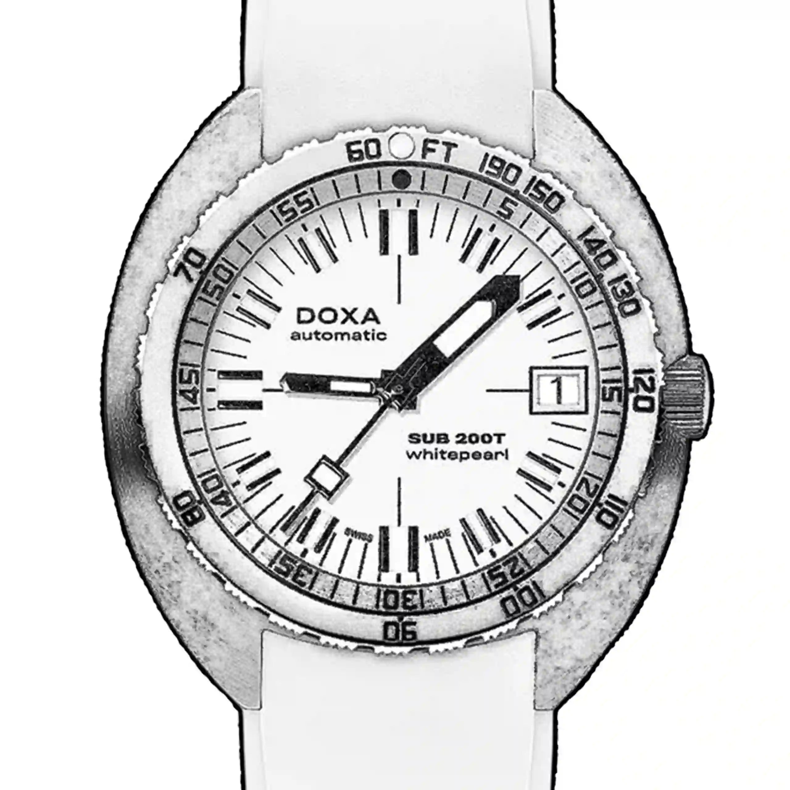 Doxa Sub 200T Automatique Blanc 39mm