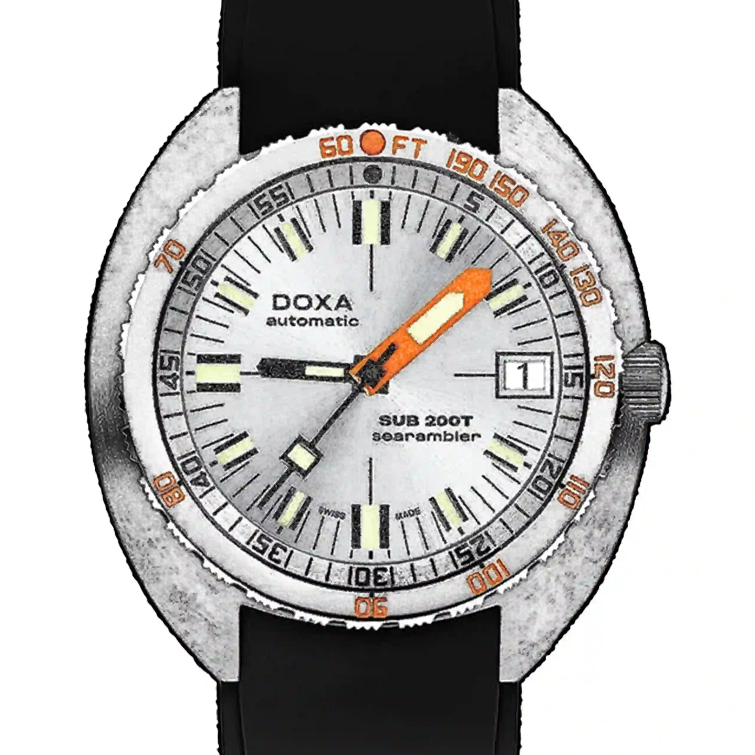 Doxa Sub 200T Automatic Silver 39mm