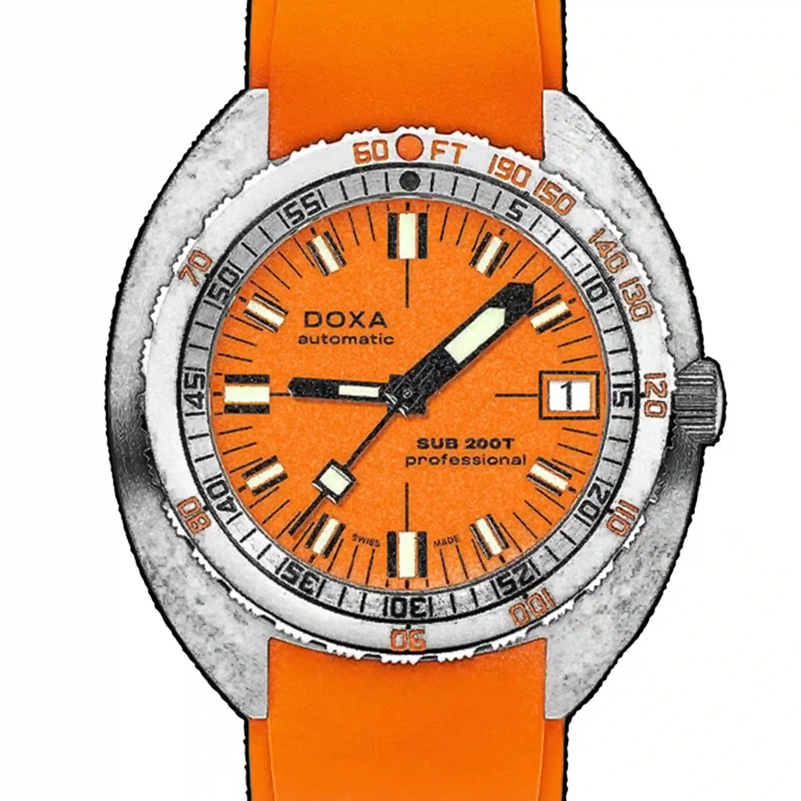 Doxa Sub 200T Automatic Oranje 39 mm