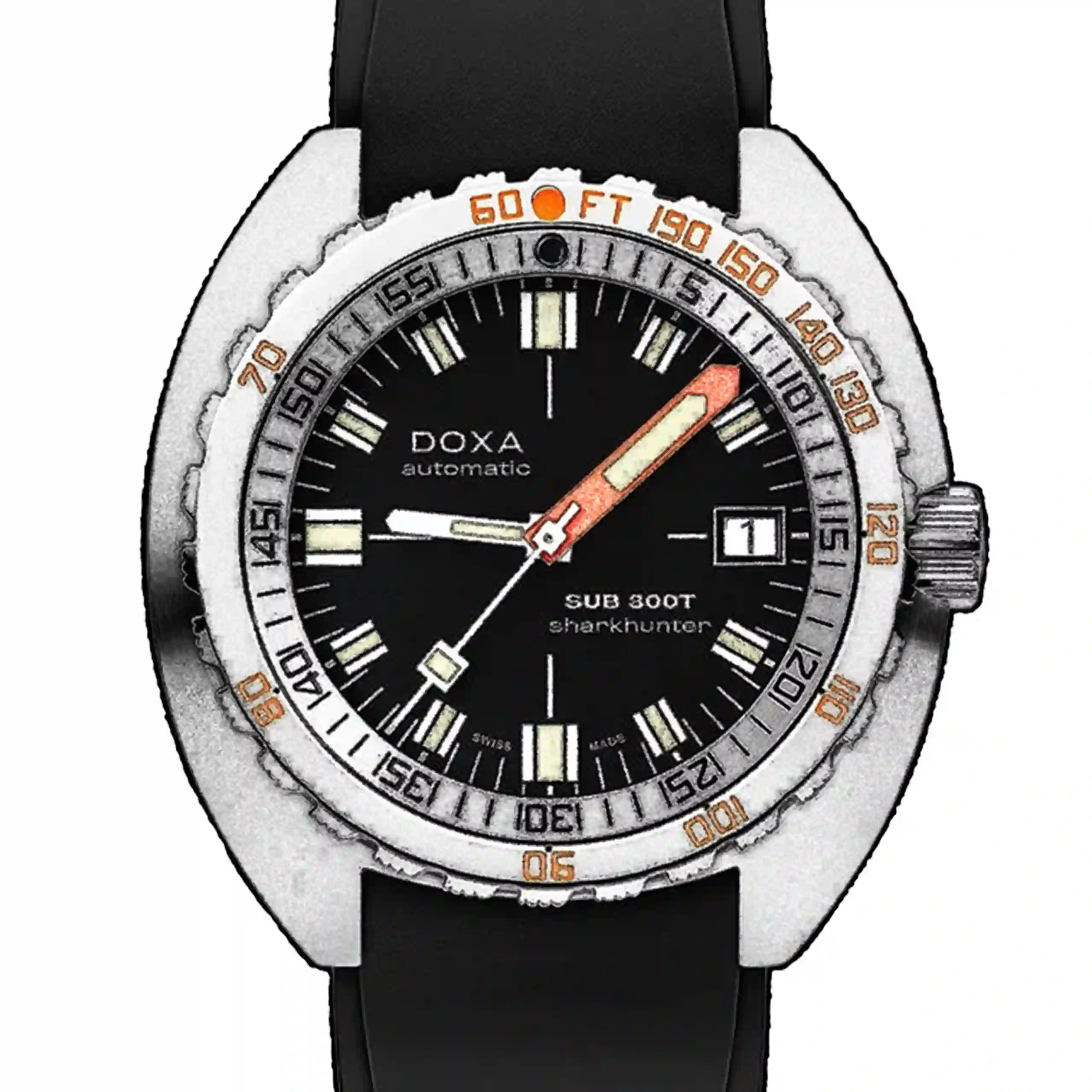 Doxa Sub 300T Automatik Schwarz