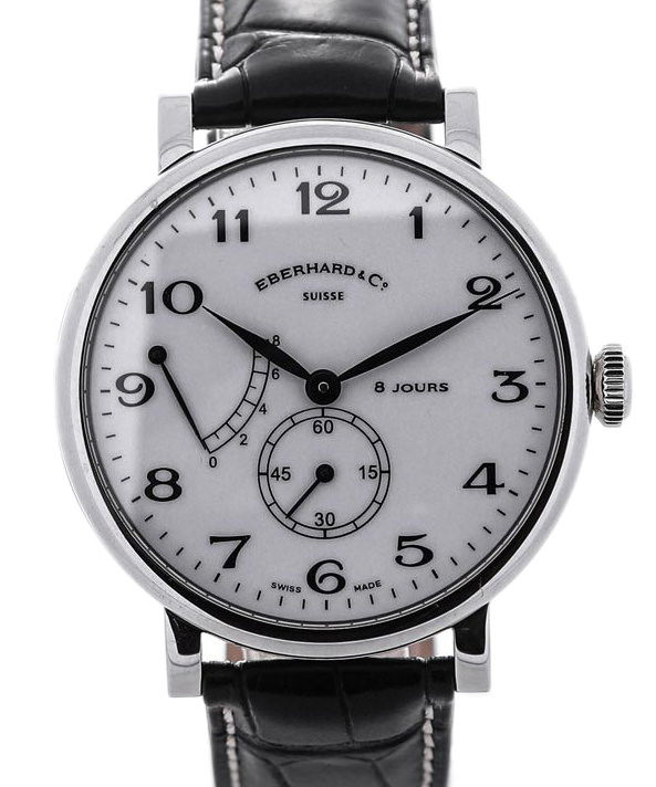 Eberhard & Co. 8 Jours Remontage Manuel Blanc