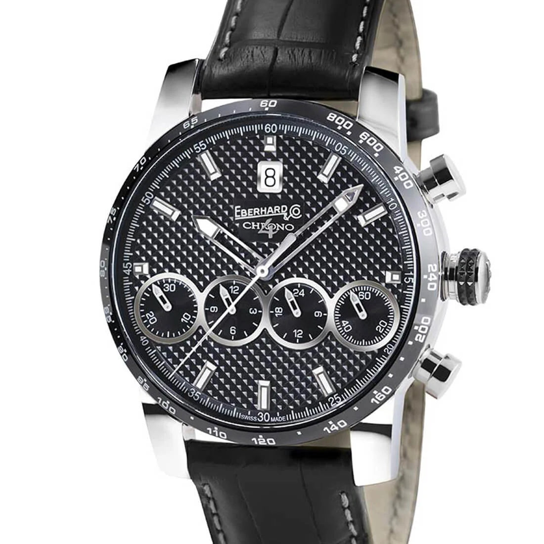 Eberhard & Co. Chrono 4 Automatic Zwart 42 mm