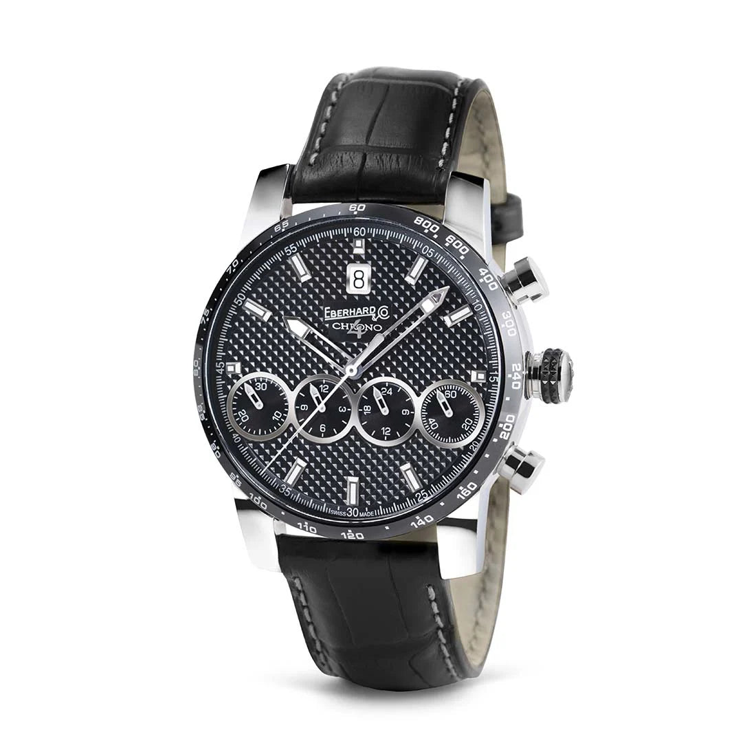 Eberhard & Co. Chrono 4 Automatic Zwart 42 mm