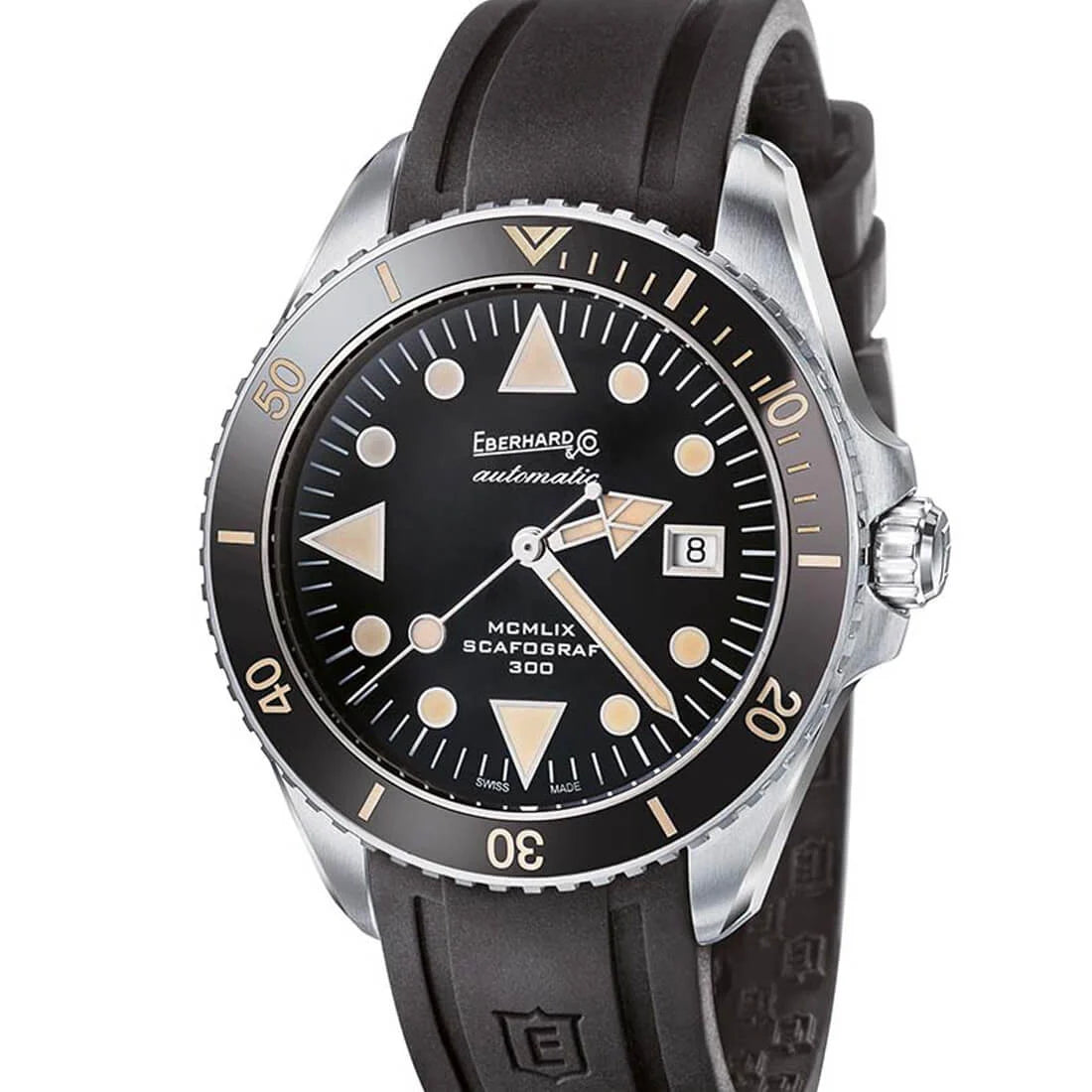 Eberhard & Co. Scafograf Remontage Manuel Noir