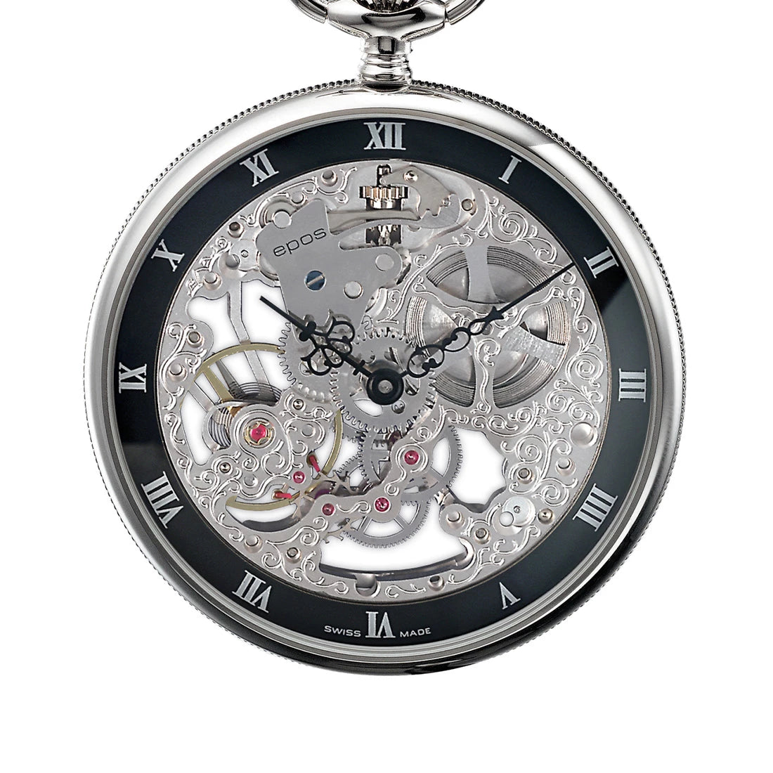 EPOS Pocket Watches 2089 SK Manual winding Black 49.5mm