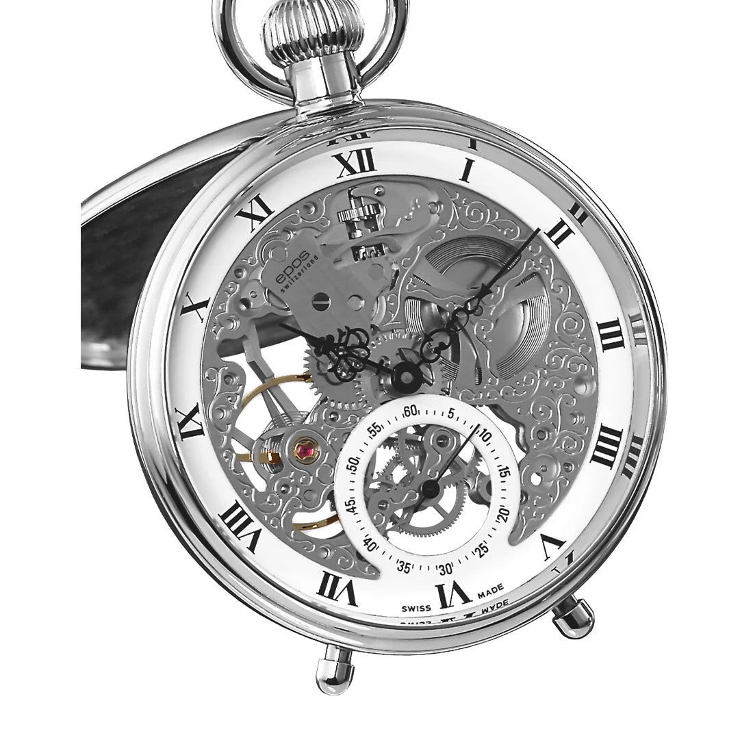 EPOS Pocket Watches 2166 SK Manual winding White 49.5mm