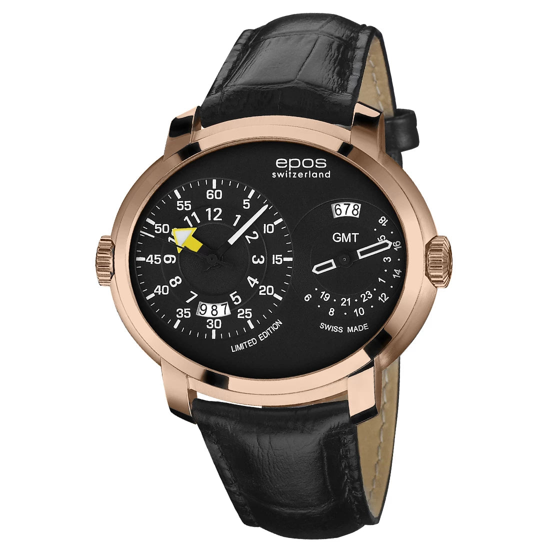 EPOS Artistry 3400 GMT LE Automatic Black 40 x 47mm