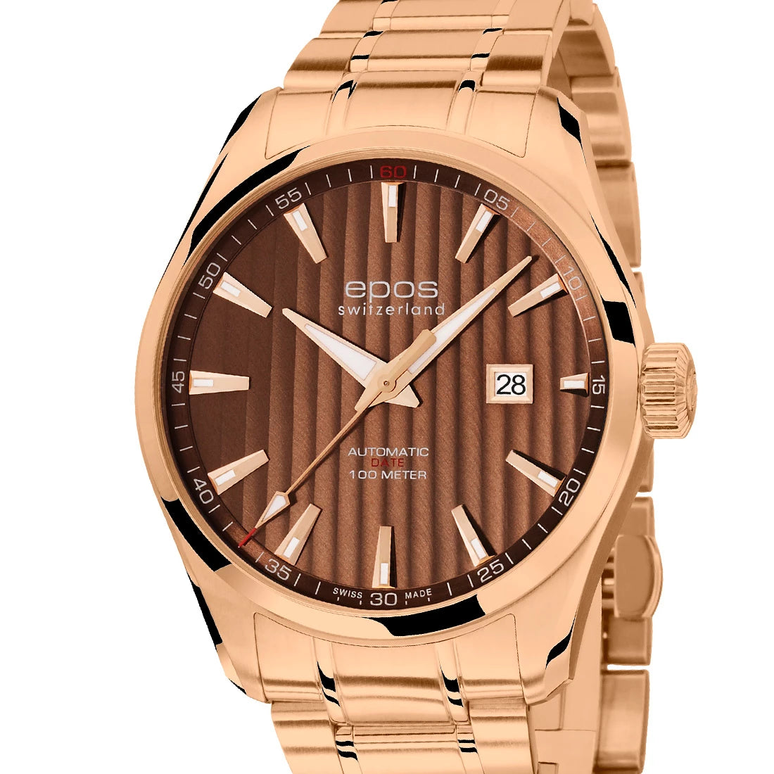 EPOS Timeless 3401 Automatic bruin 43 mm