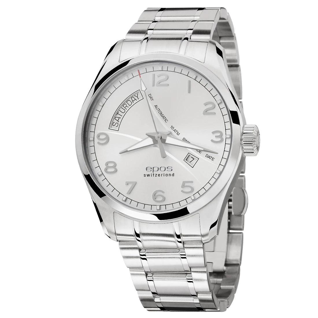 EPOS Timeless 3402 DD Automatic Zilver 43 mm