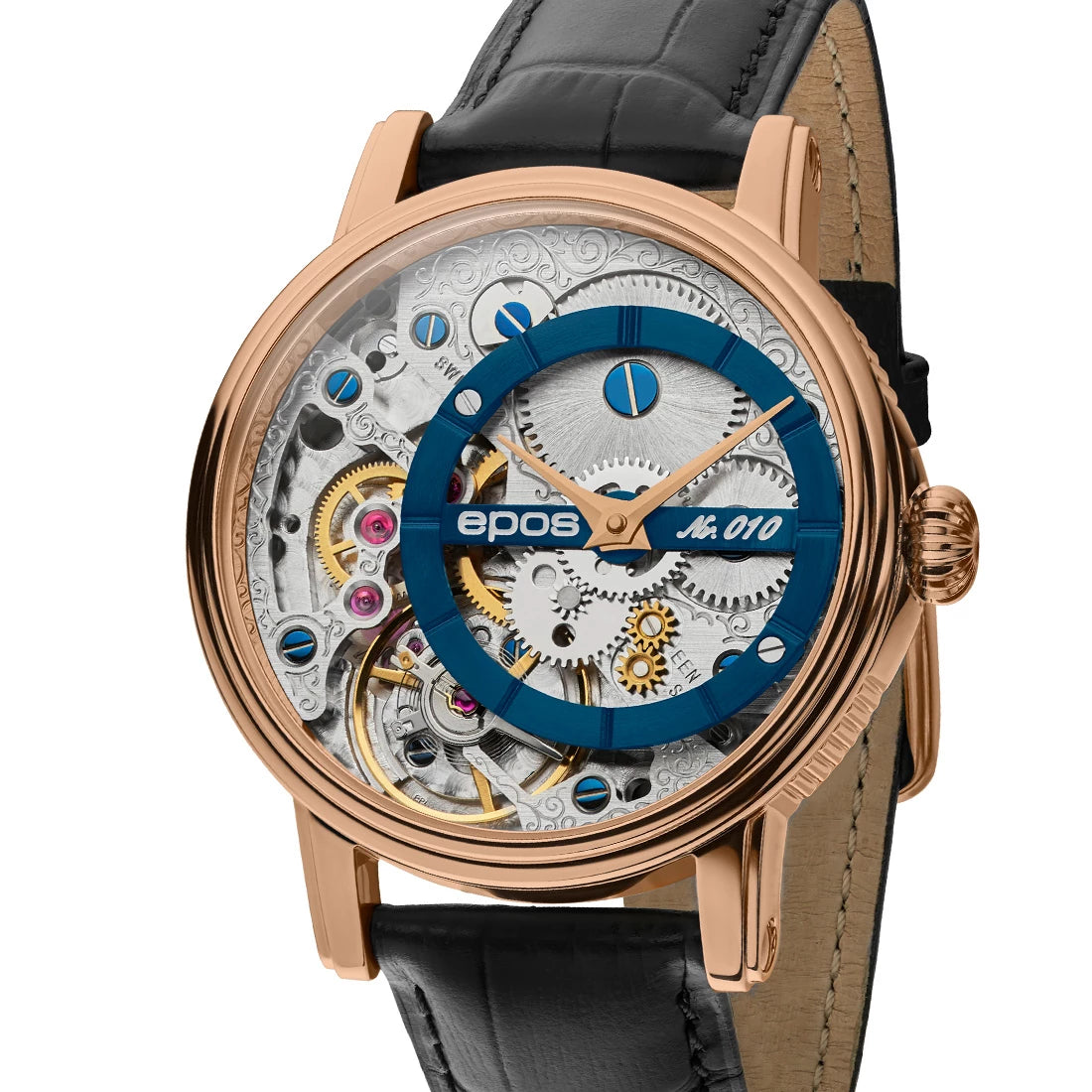 EPOS Artistry 3435 Verso 1 LE Handopwinding Blauw 43,5 mm