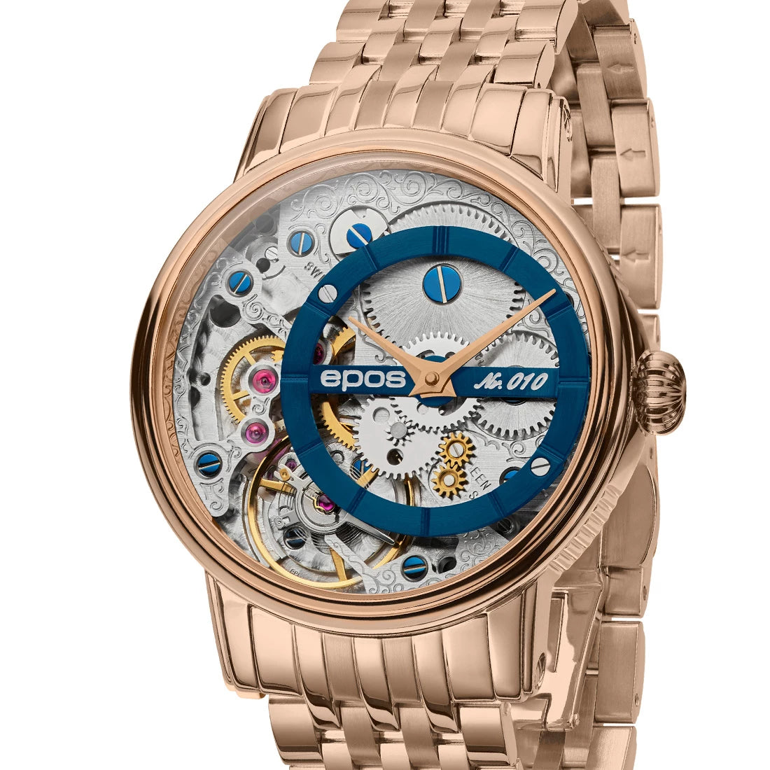 EPOS Artistry 3435 Verso 1 LE Handopwinding Blauw 43,5 mm