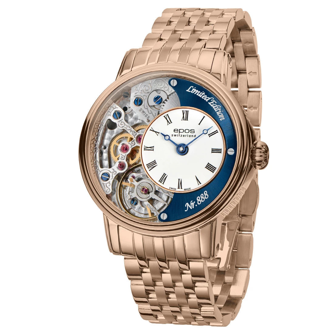 EPOS Artistry 3435 Verso 2 LE Handopwindbaar Skelethorloge 43,5 mm