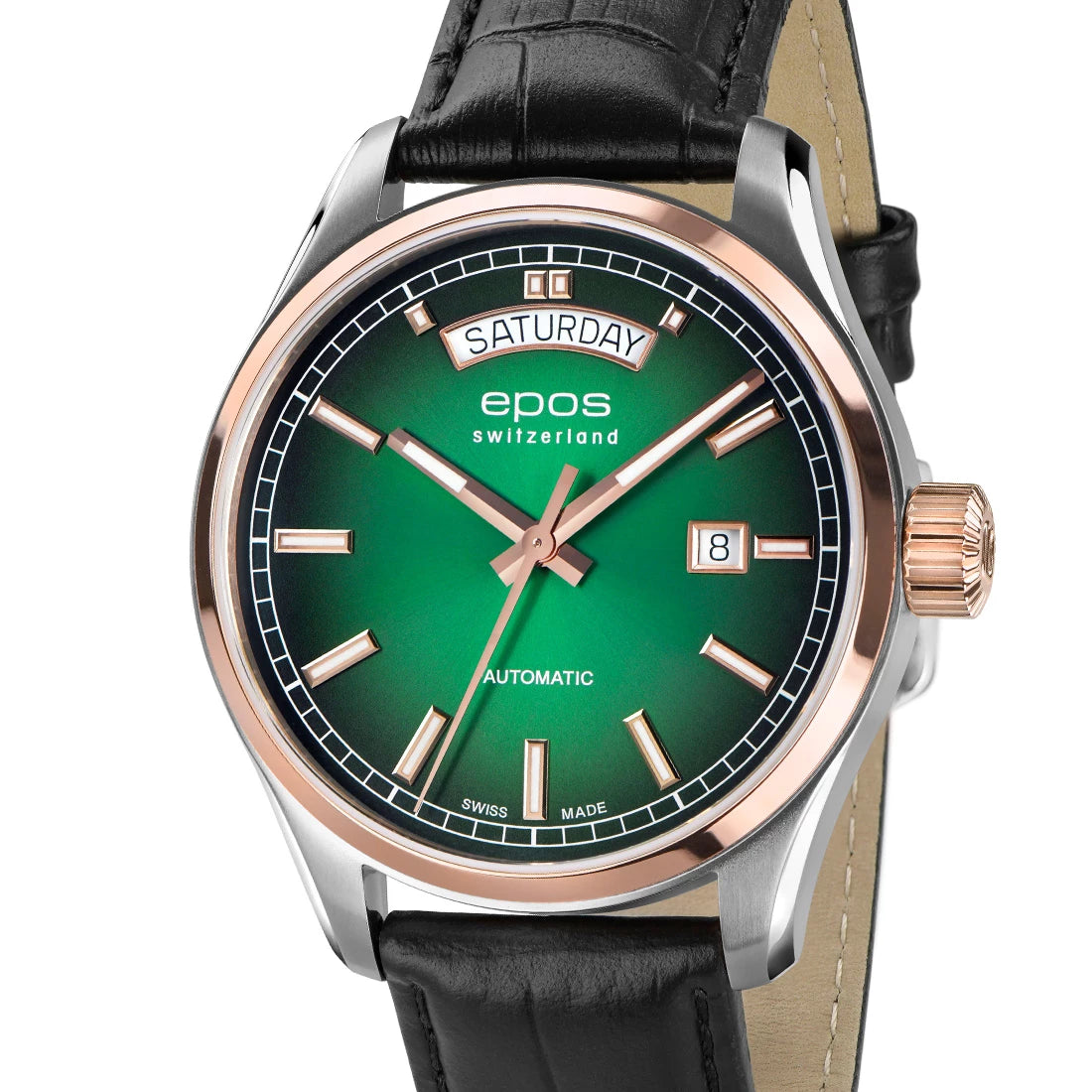EPOS Timeless 3501 DD Automatic Green 41mm