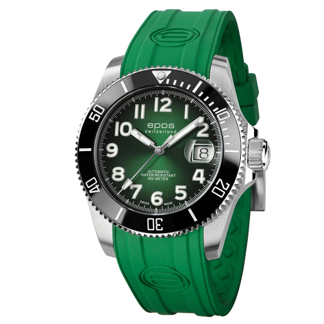 EPOS Sport 3504 Diver Titanium Automatique Vert ,5 mm