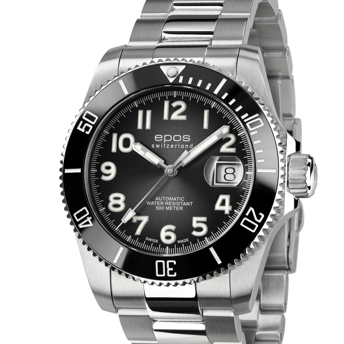 EPOS Sport 3504 Diver Titanium Automatic Black 41.5mm