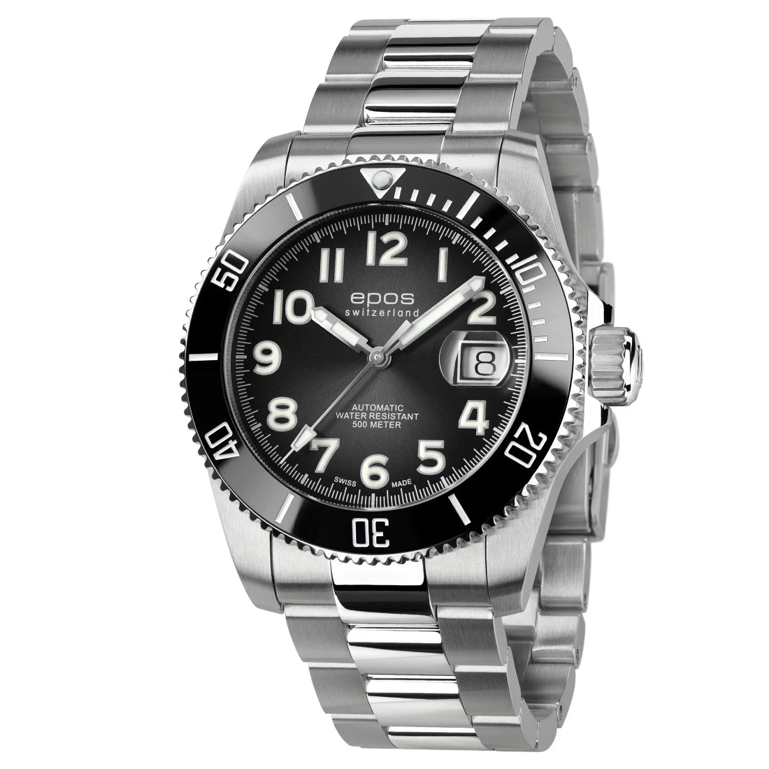 EPOS Sport 3504 Diver Titanium Automatic Black 41.5mm