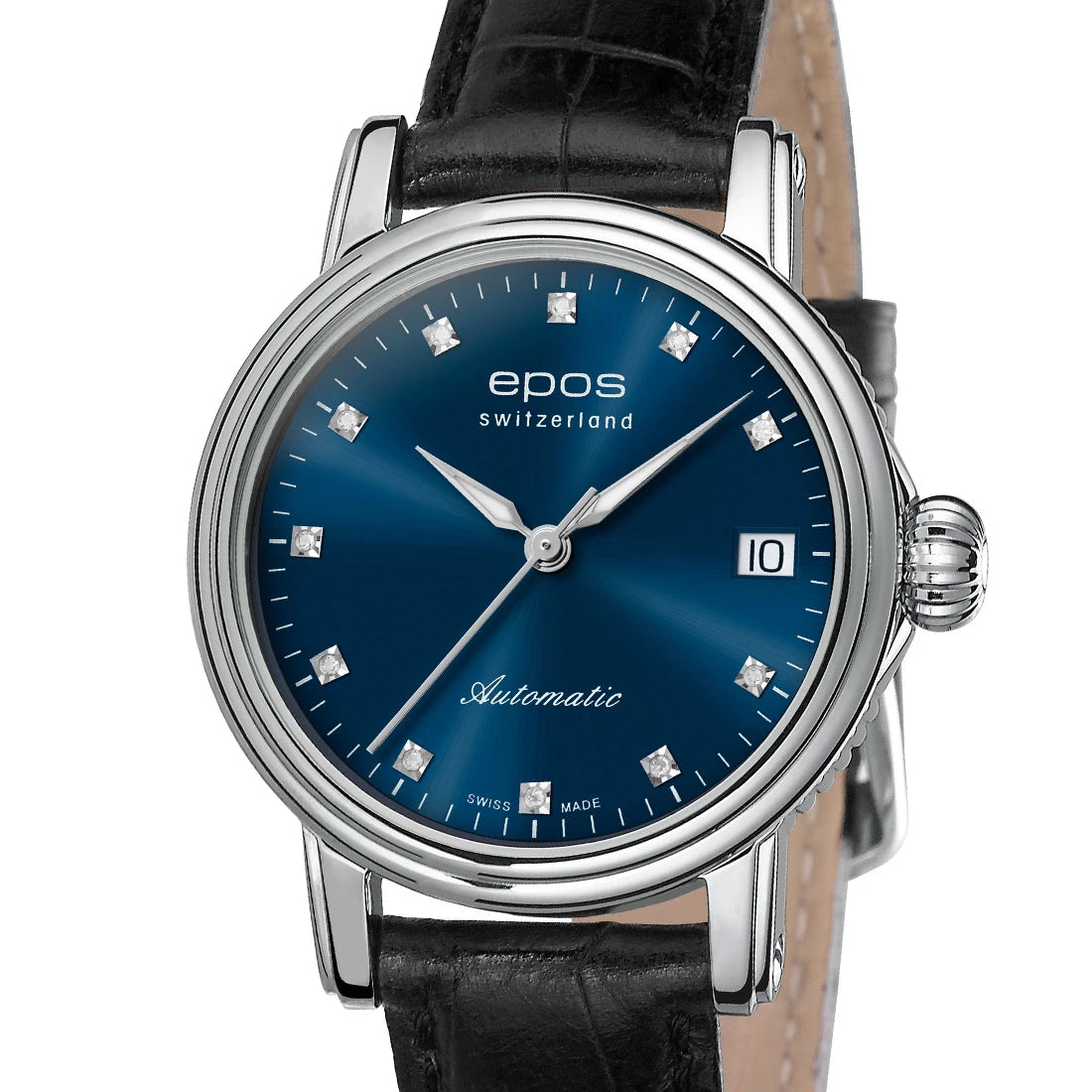 EPOS Timeless 4390 Diamond Automatic Blue 34mm