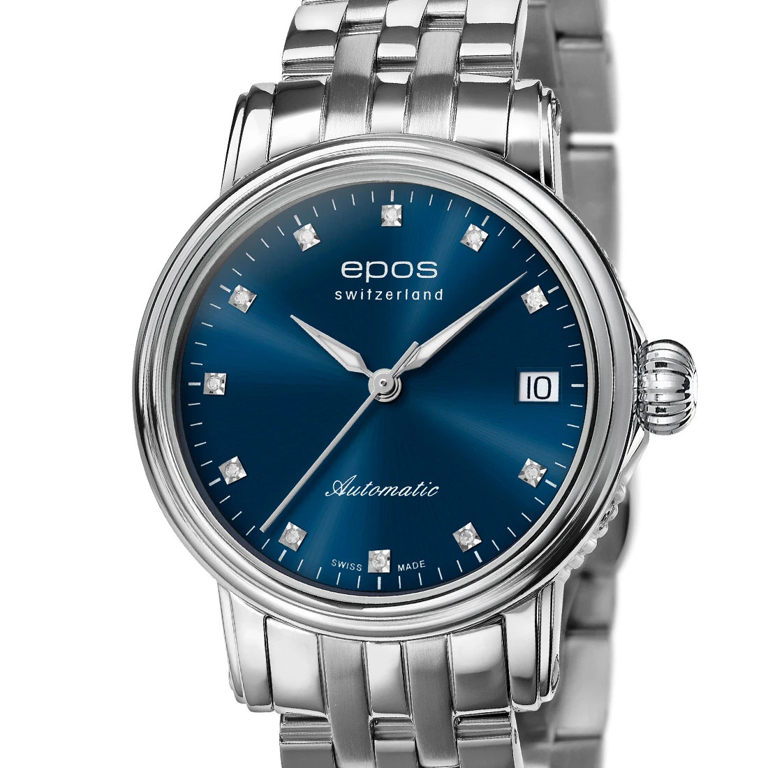 EPOS Timeless 4390 Diamond Automatic Blue 34mm