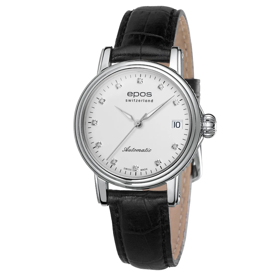 EPOS Timeless 4390 Diamond Automatic Zilver 34 mm