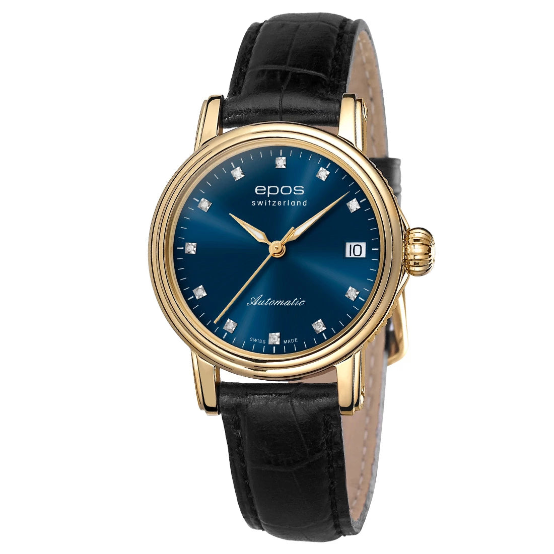 EPOS Timeless 4390 Diamond Automatic Blue 34mm