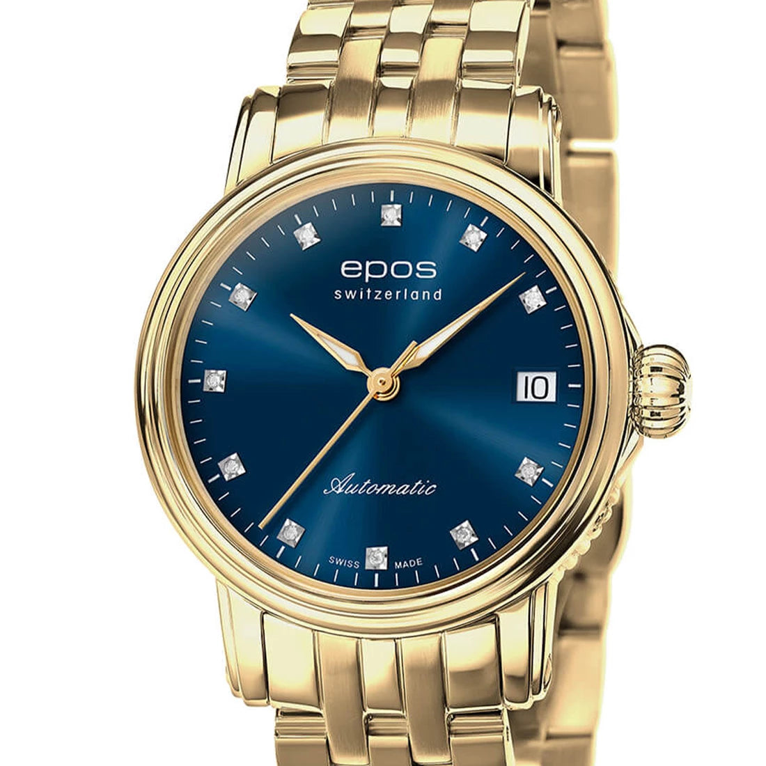 EPOS Timeless 4390 Diamond Automatic Blue 34mm
