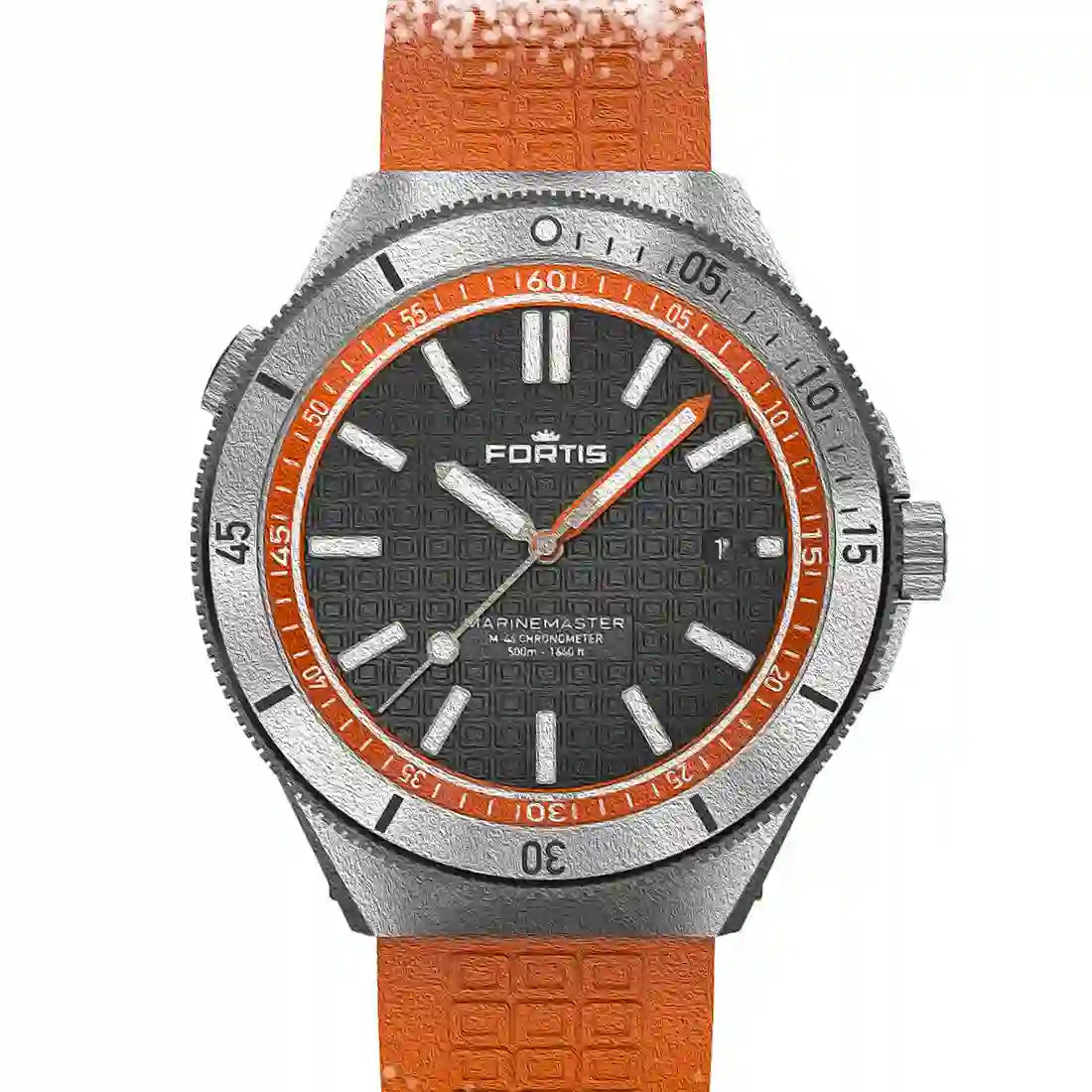 Fortis Marinemaster Automatic Zwart 44 mm