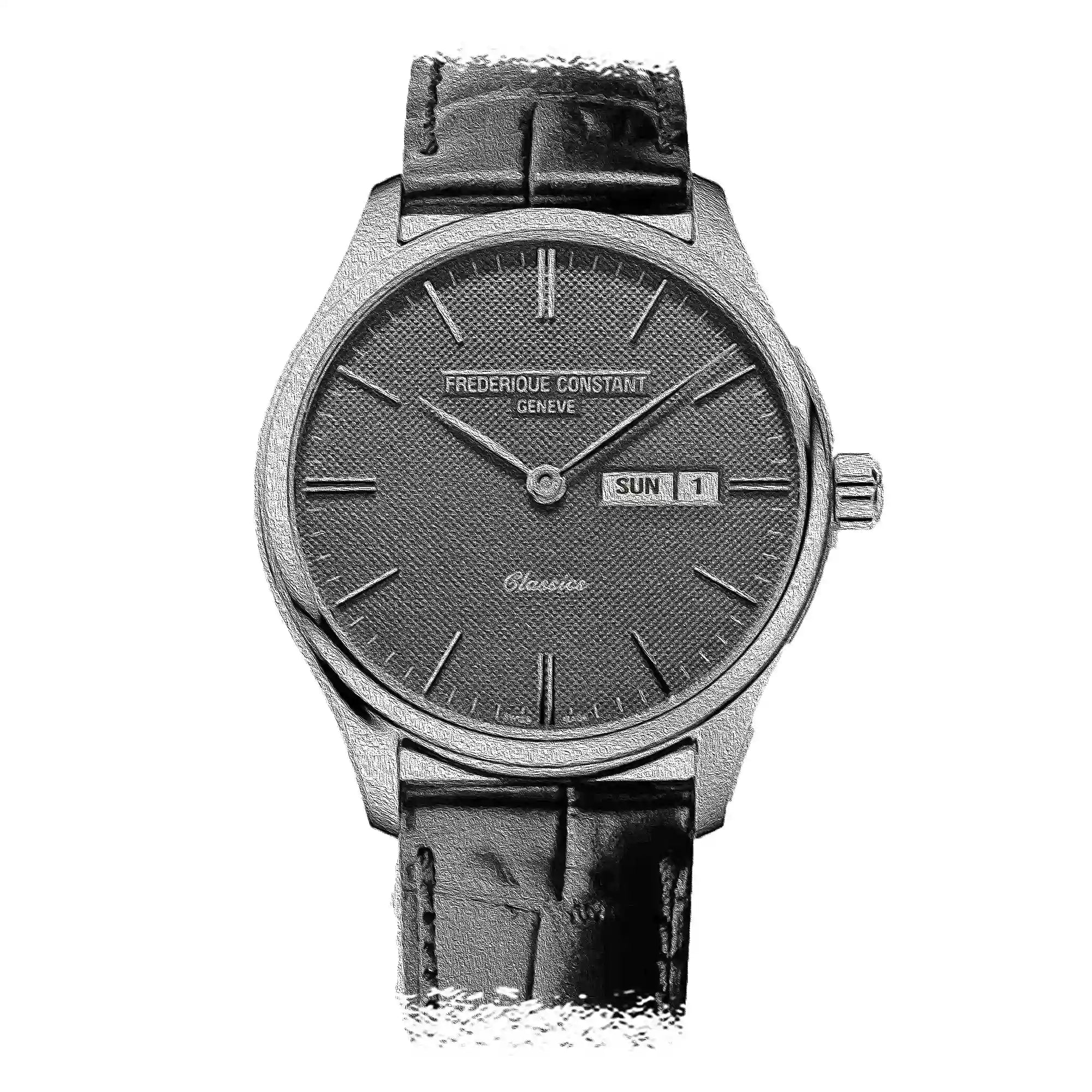 Frederique Constant Classics Quarz Grau