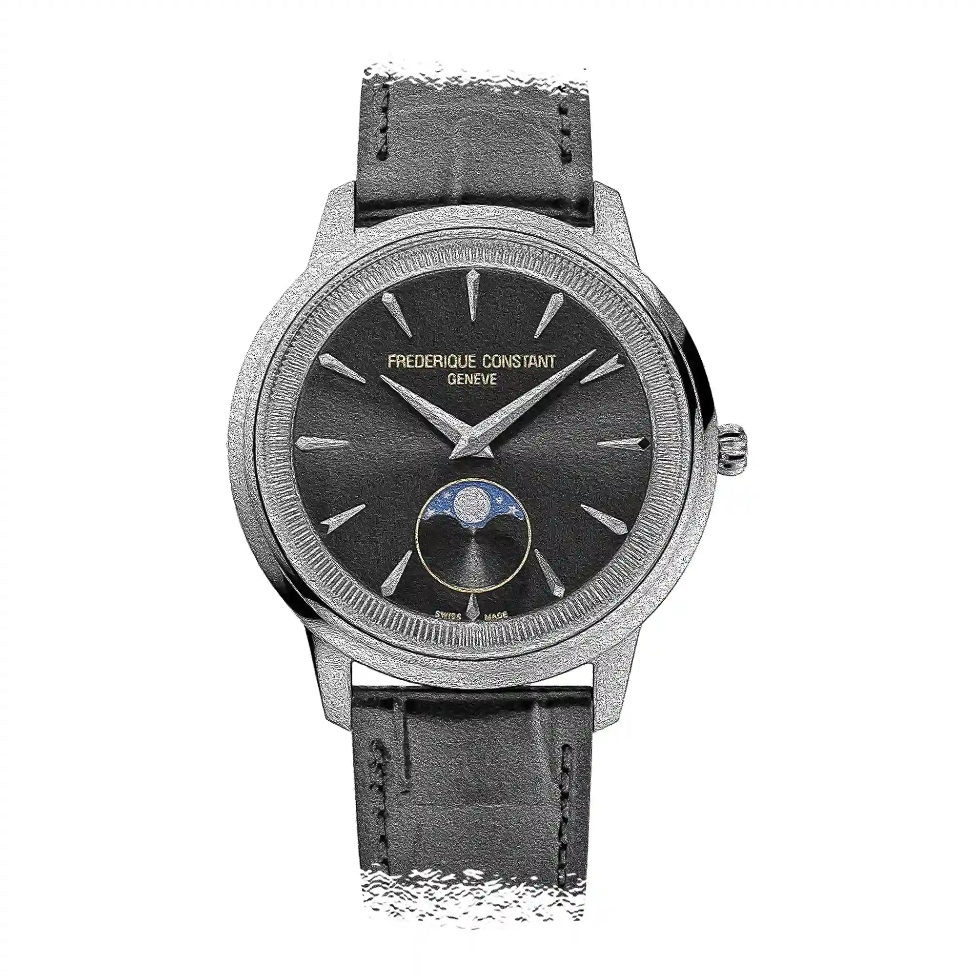 Frederique Constant Classics Moneta Quartz Zwart 37 mm