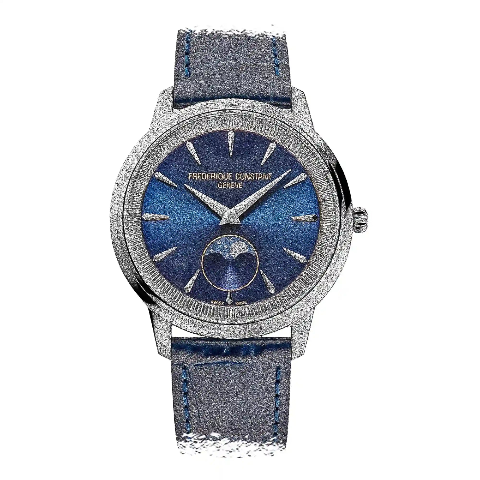 Frederique Constant Classics Moneta Quartz Blauw 37 mm