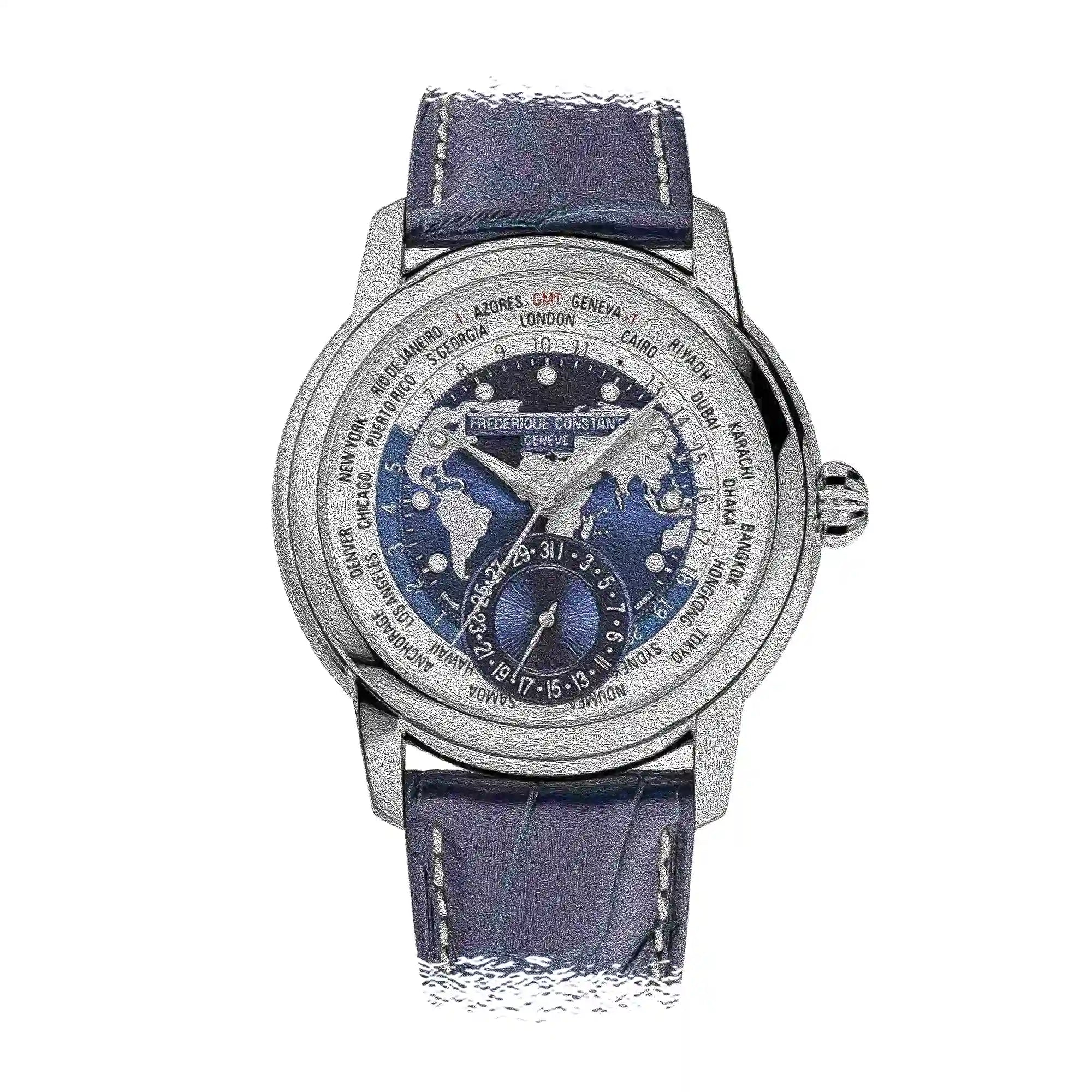 Frederique Constant Classic Worldtimer Manufacture Automatik 42 mm