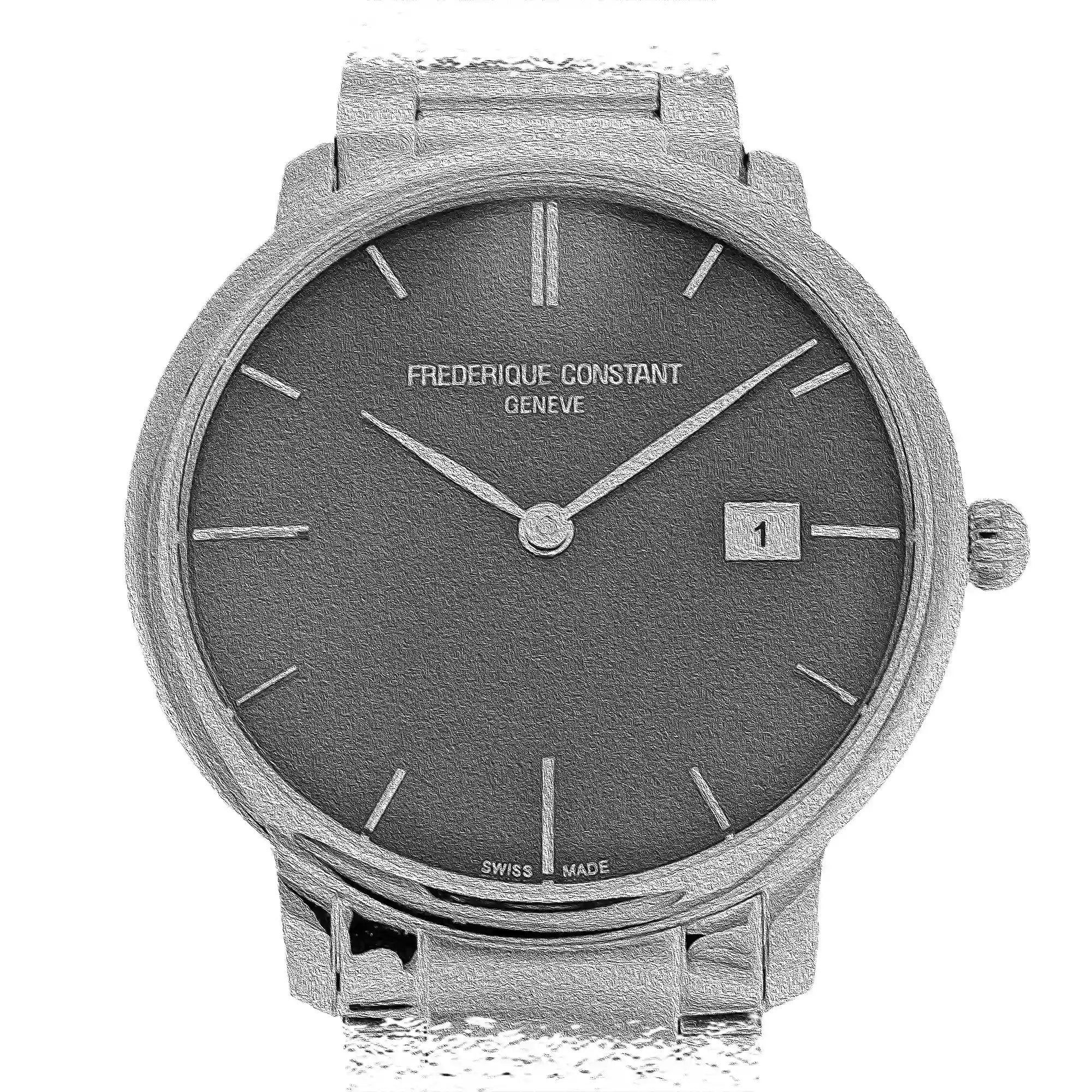 Frederique Constant Slimline Automatik Grau