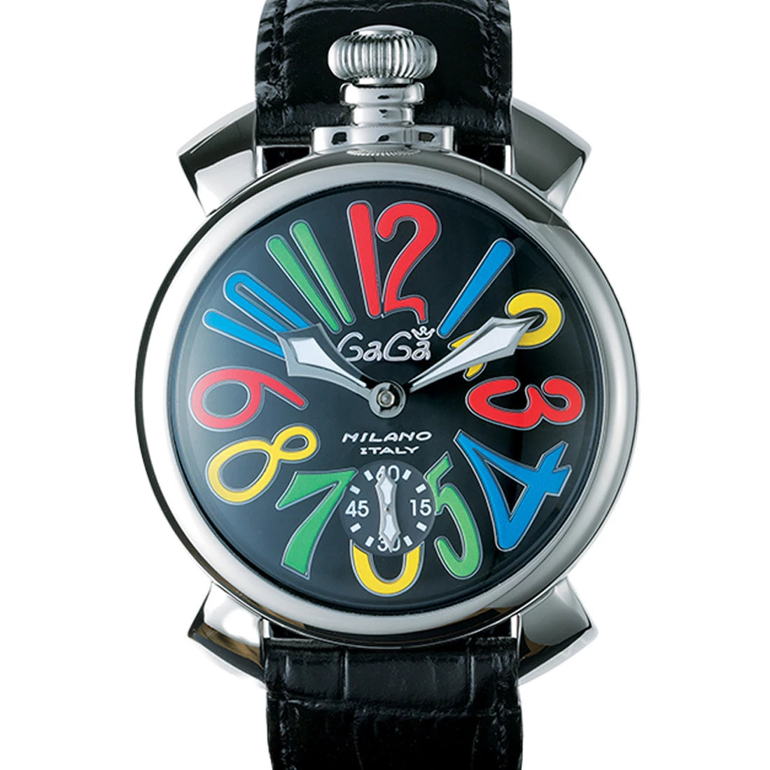 Gagà Milano Manuale Manual winding Black 48mm