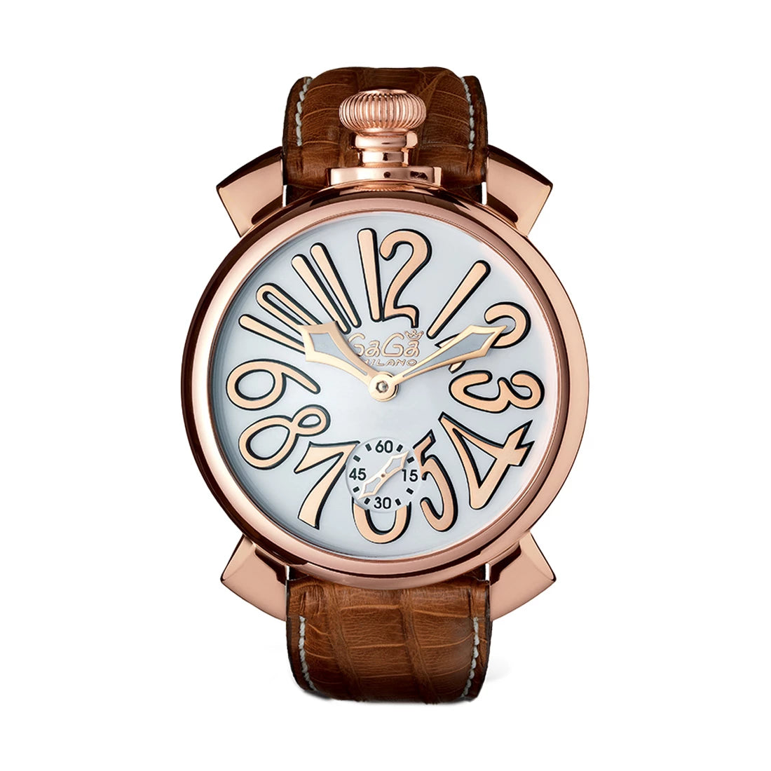 Gagà Milano Manuale Remontage Manuel Blanc 48mm