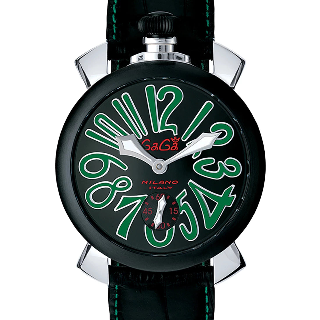 Gagà Milano Manuale Manual winding Black 48mm