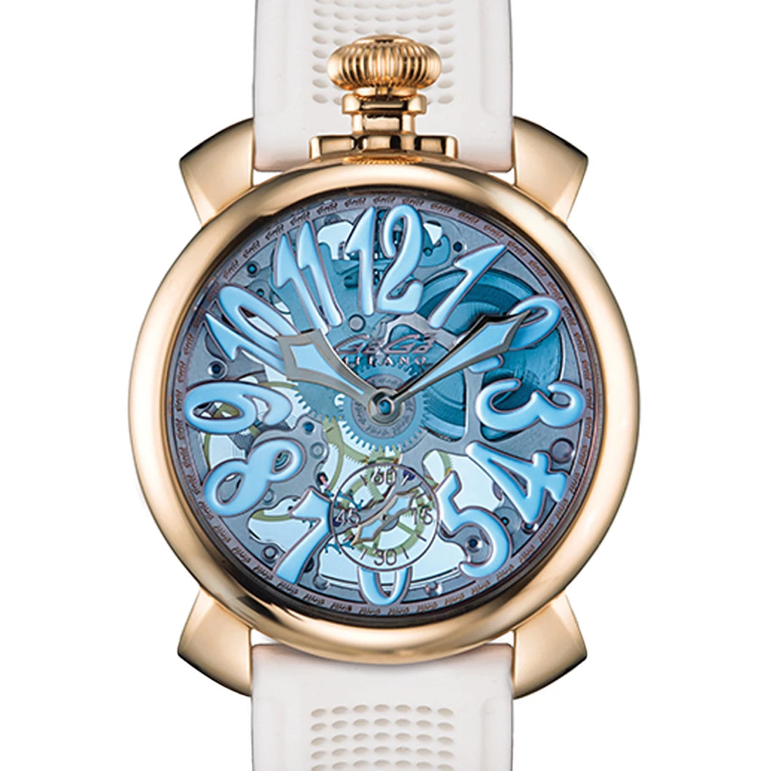 Gagà Milano Manuale Manual winding Skeletonized 48mm