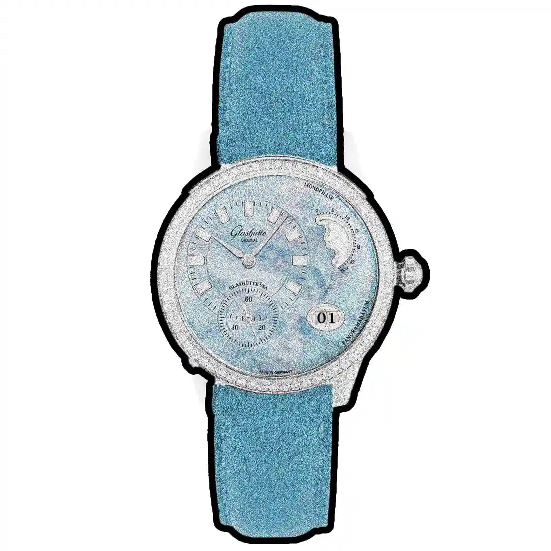 GLASHÜTTE ORIGINAL Automatique pour femmeMère De Perle