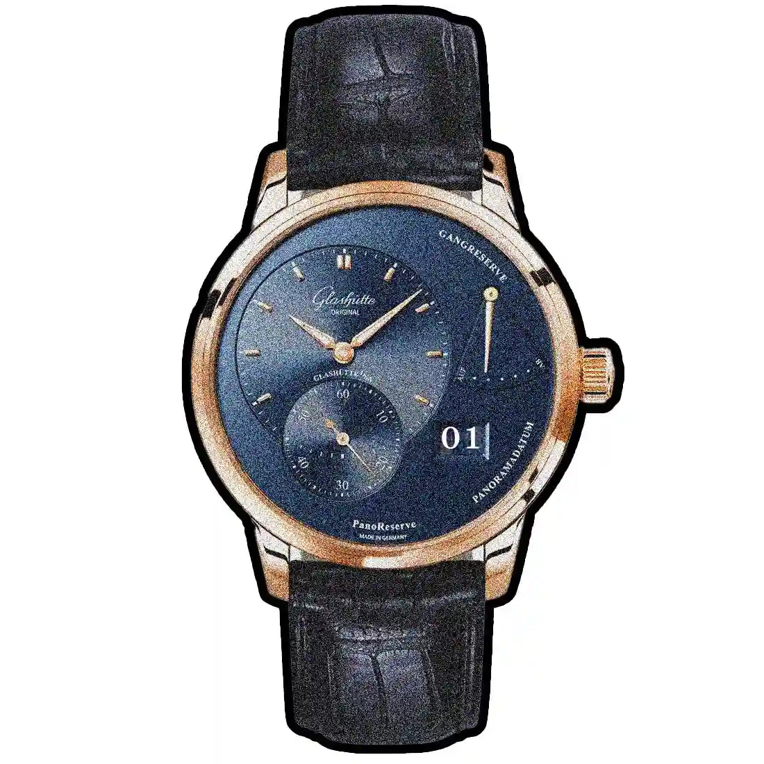 Glashütte Original Pano Manual winding Blue 40mm