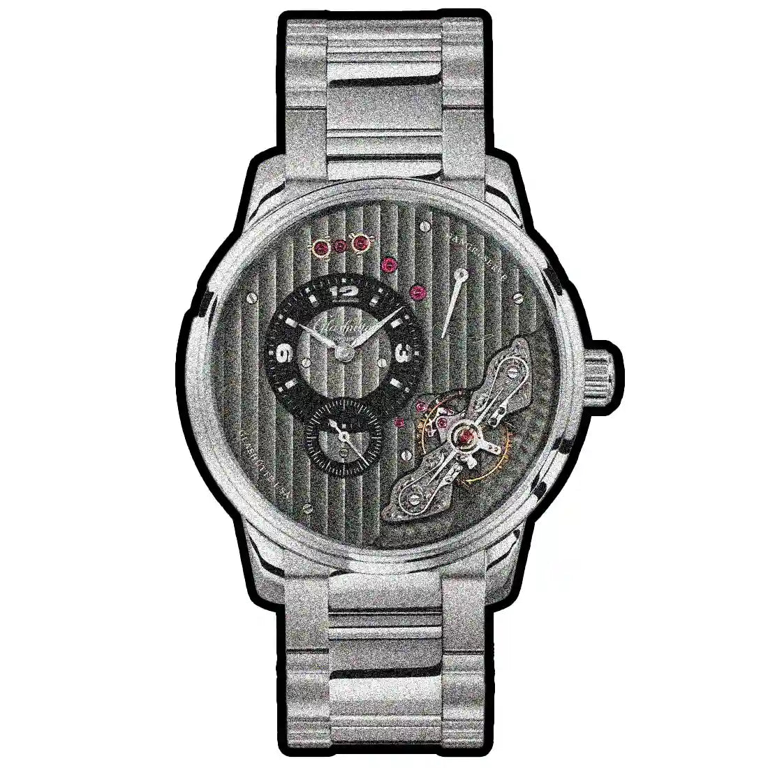 Glashütte Original Pano Remontage Manuel Gris