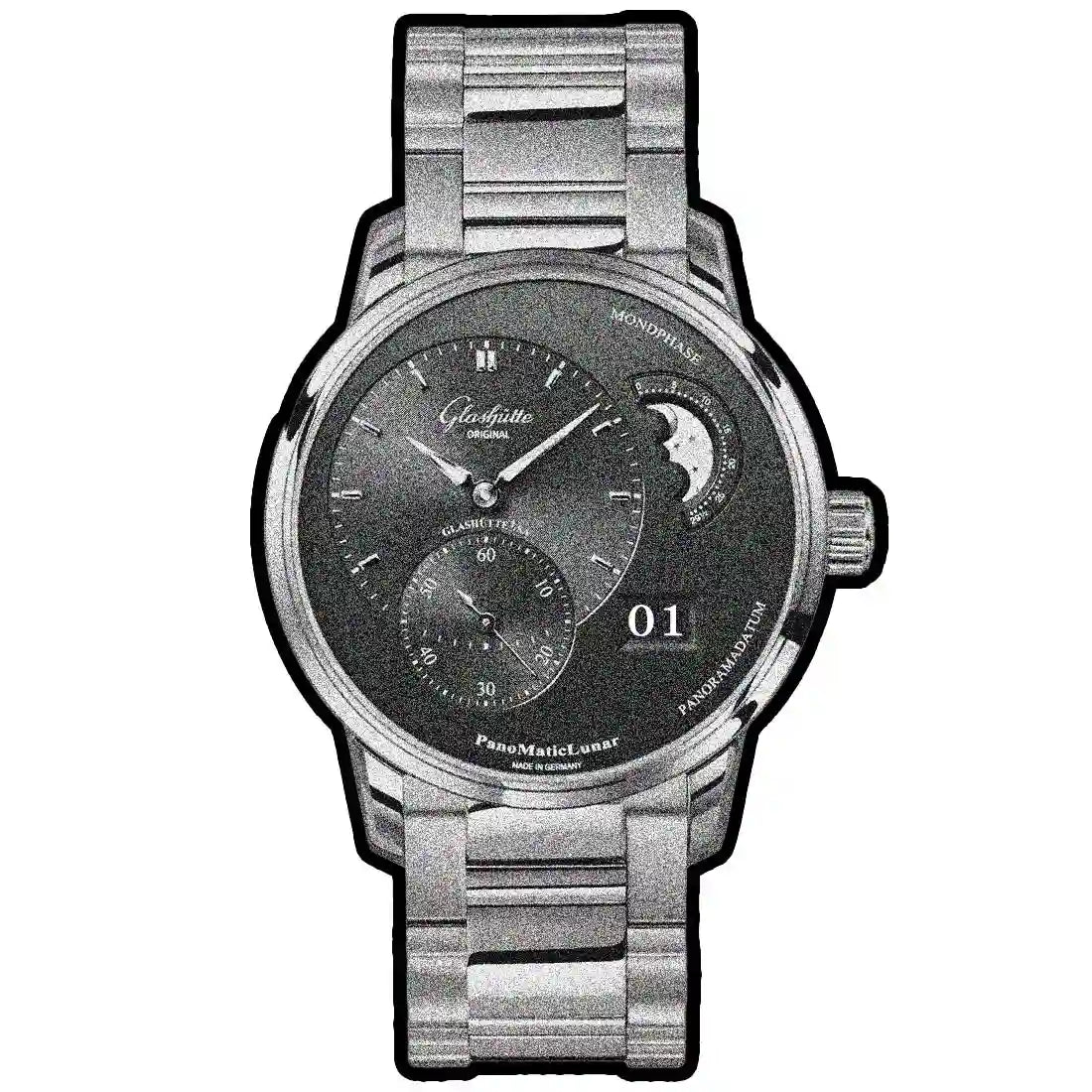 Glashütte Original Pano Automatic Grijs 40 mm