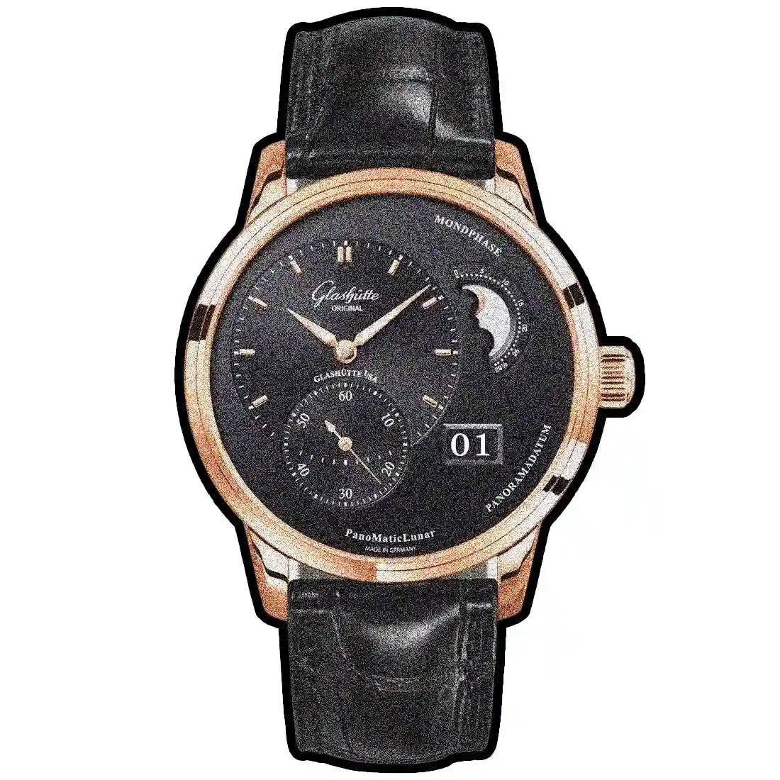 Glashütte Original Pano Automatic Black 40mm