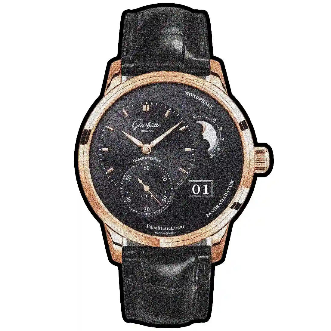 Glashütte Original Pano Automatic Black 40mm