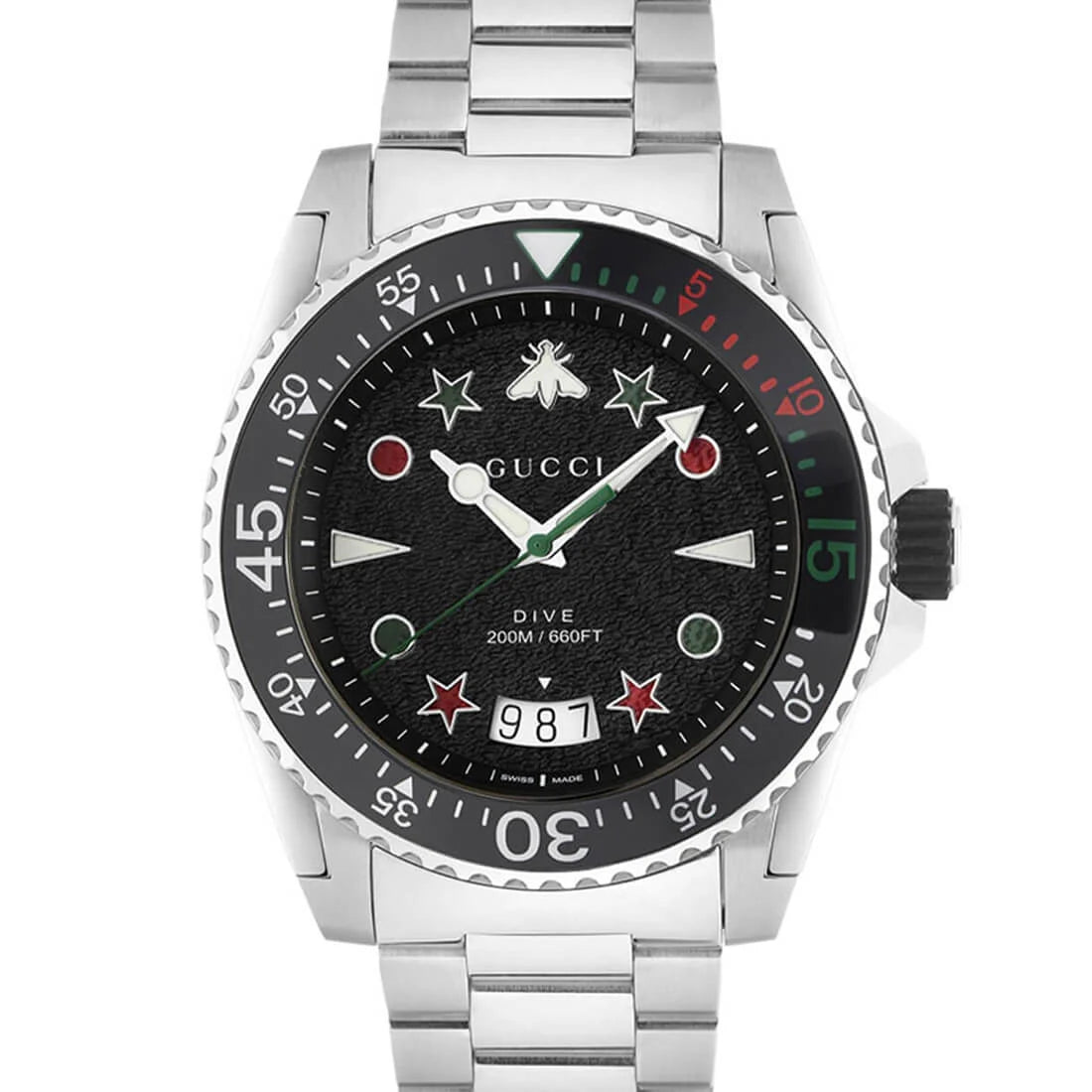 Gucci Dive Quarz Schwarz