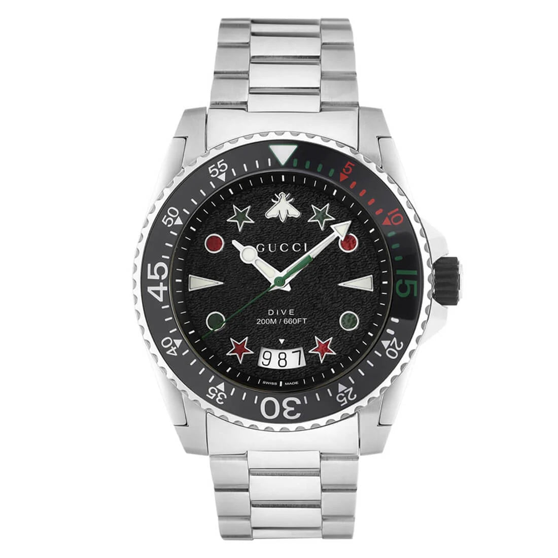 Gucci Dive Quarz Schwarz