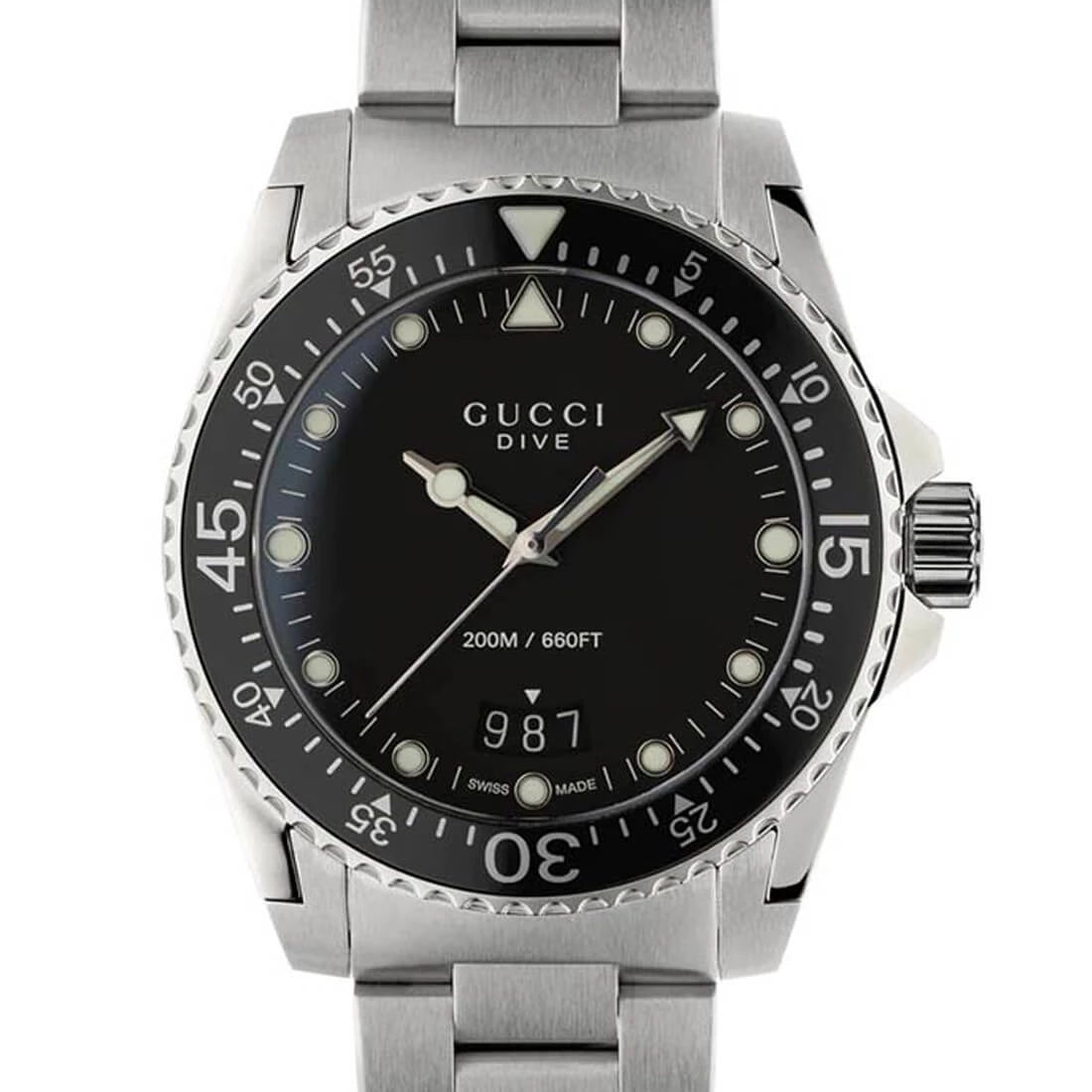 Gucci Dive Quartz Black 40mm