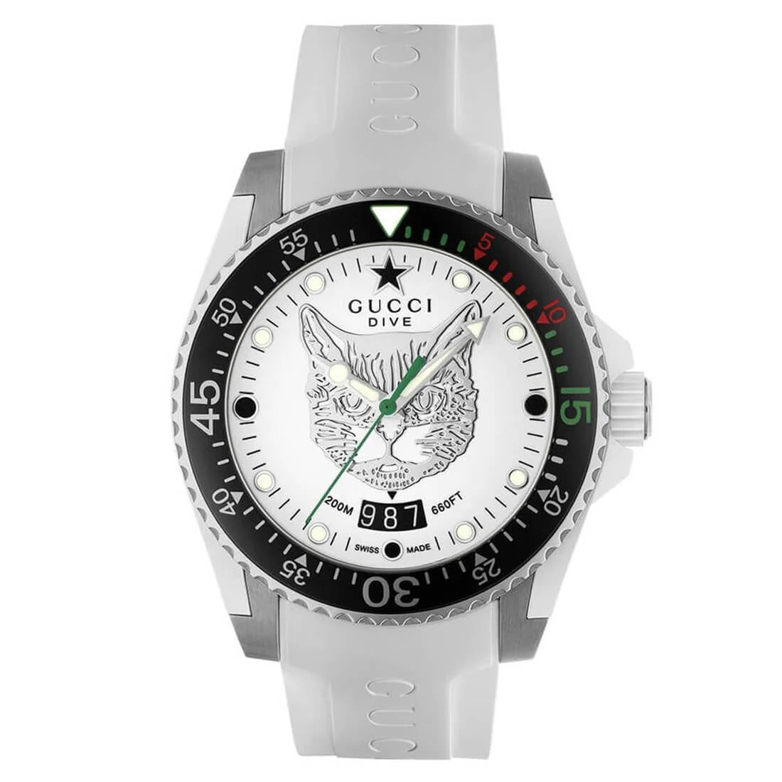 Gucci Dive Quartz White 40mm